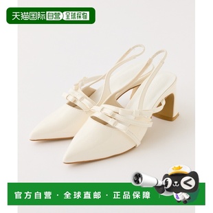 麦穗编织穆勒凉鞋 1h可退 女装 CLAUP 系带蝴蝶结 日本直邮NICE