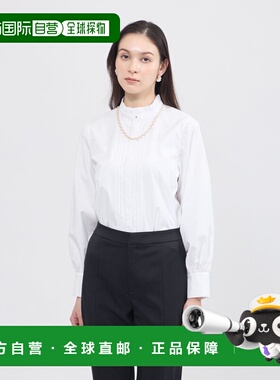 1h可退 日本直邮EPOCA 女士 荷叶边立领衬衫 N7M02703__