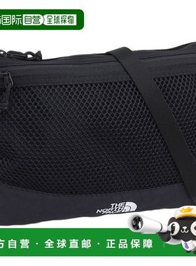 日本直邮The North Face 男女单肩包尼龙黑色 LINDEN 网眼斜挎包