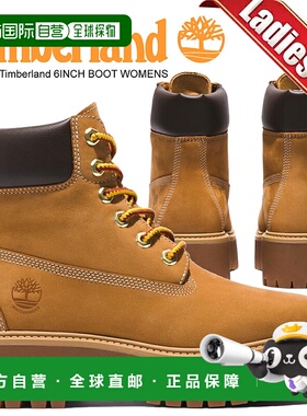 日本直邮Timberland 女士 6 英寸系带防水靴小麦色（a5rjd-231）
