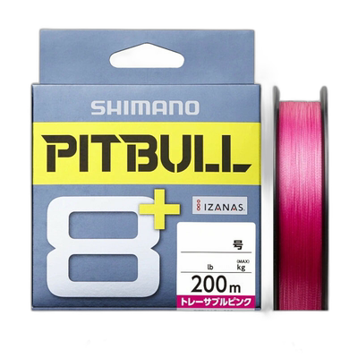 日本直邮Shimano Pitbull 8+ LD-M61T 200m 1.5 号可追踪粉色