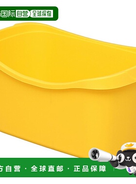 【日本直邮】IRIS OHYAMA 篮子 黄色 88L 宽 74.5 x 深 43.5 x 高