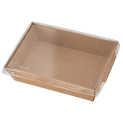 【日本直邮】Heads 食品包装盒 20×5×14cm 50个 棕色MK-DEB4