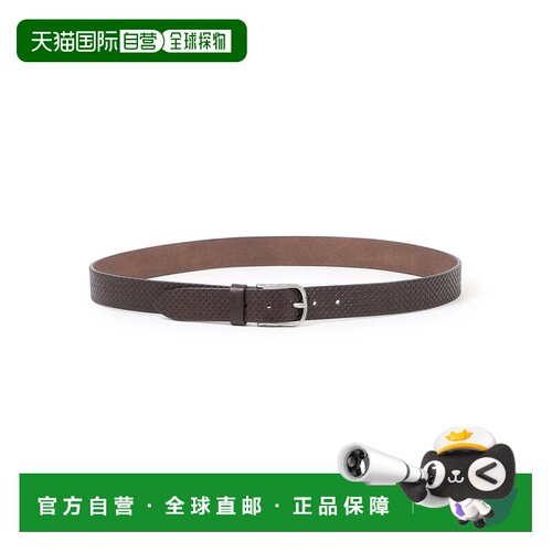 日本直邮EPOCA UOMO 男士 牛皮格纹腰带 M1322713__皮带