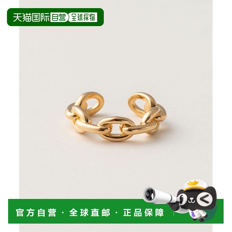 1h可退 日本直邮Jouete 女士金属链条设计戒指 SV925黄金涂层 高
