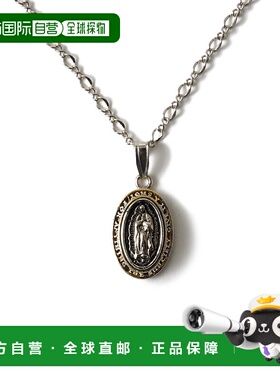 1h可退 日本直邮Subciety 男士女士通用玛利亚图案金属项链 15094