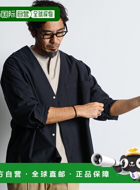 1h可退 日本直邮DUFFER 男士环保染色混合设计休闲衬衫外套 15727