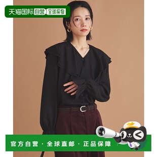 1h可退 日本直邮DOUX ARCHIVES 女装 大方领抽绳泡泡袖衬衫 25526