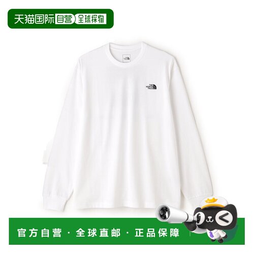 日本直邮THE NORTH FACE 背面方形 logo 长袖T恤