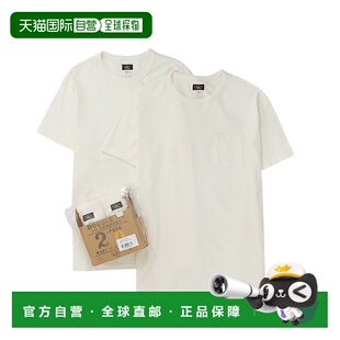 1h可退 日本直邮Double RL 男士棉质短袖T恤2件装 MNRRTSH1N82013