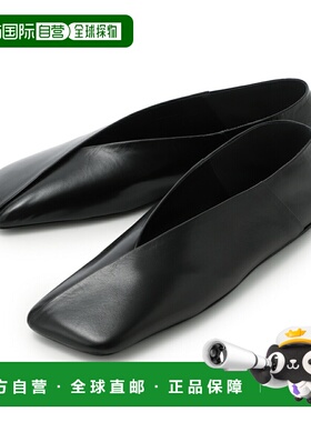 日本直邮JIL SANDER 女士芭蕾平底鞋 黑色 j57wz0001 p4864 001