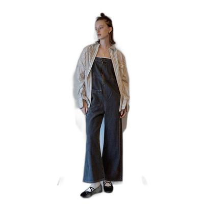 1h可退 日本直邮SOMETHING 女士特别定制吊带拉链牛仔连体裤 1142