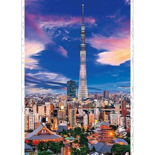 【日本直邮】BEVERLY 300片拼图东京晴空塔暮光之城26×38cm风景
