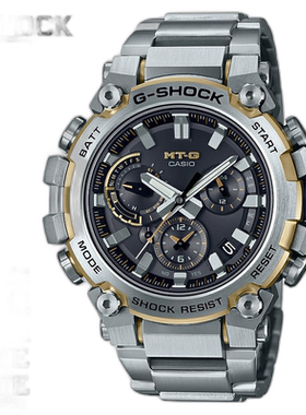 日本直邮CASIO  G-SHOCK G-Shock MT-G 太阳能电波银金 MTG-B3000