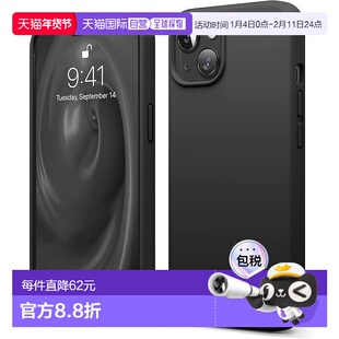【日本直邮】elago iPhone13 SILICONE耐冲击保护壳 黑色手机壳