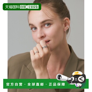 1h可退 日本直邮agete 阿卡朵 女士银饰戒指 蒂罗尔风复古几何花