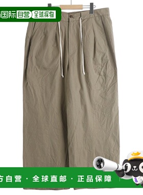 日本直邮NICENESS男装 宽松抽绳高腰棉质阔腿裤 男女同款 NN0903T