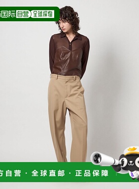 1h可退 日本直邮6(ROKU)女装优雅版型高密度织物直筒裤 861429907