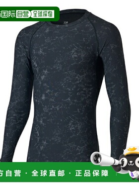 日本直邮Daiwa Innerwear DU-6021S ICEDRY 圆领汗衫 大理石黑 L
