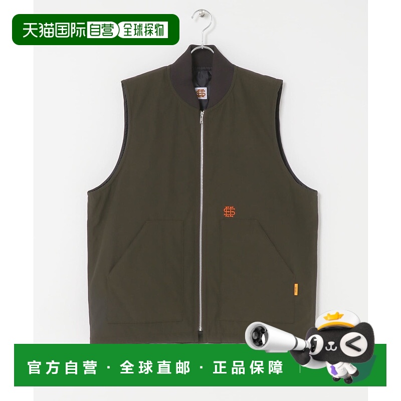 1h可退 日本直邮SEE SEE 男装宽松中棉马甲 半拉链双口袋设计 BSM