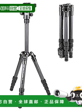 【日本直邮】曼富图三脚架黑色大承重4kg 5段紧凑型 MKELES5CF-BH