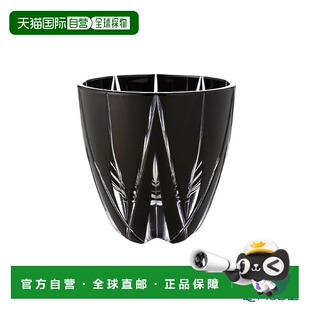日本直邮田岛玻璃 江户切子黑色 切子星花纹章玻璃杯 黑色 75ml T