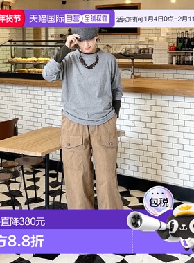 1h可退 日本直邮45R 天竺面料908款长袖海洋图案T恤（上衣）男装