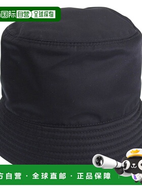 日本直邮Prada 男女帽子S 码黑色TESSUTO LOGO RI HAT S 码1HC137