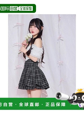 日本直邮日潮 michellmacaron呢料美腿裙SMD0247通勤