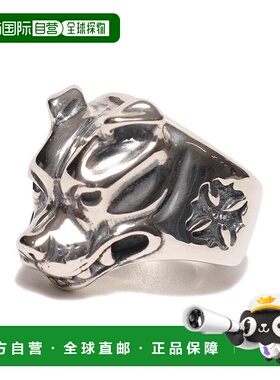 1h可退 日本直邮Bill Wall Leather 男士大型狗头戒指 银925配饰