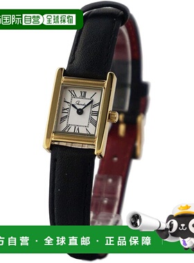 日本直邮GRANDEUR优雅复古方形表盘女士手表ESL071G1