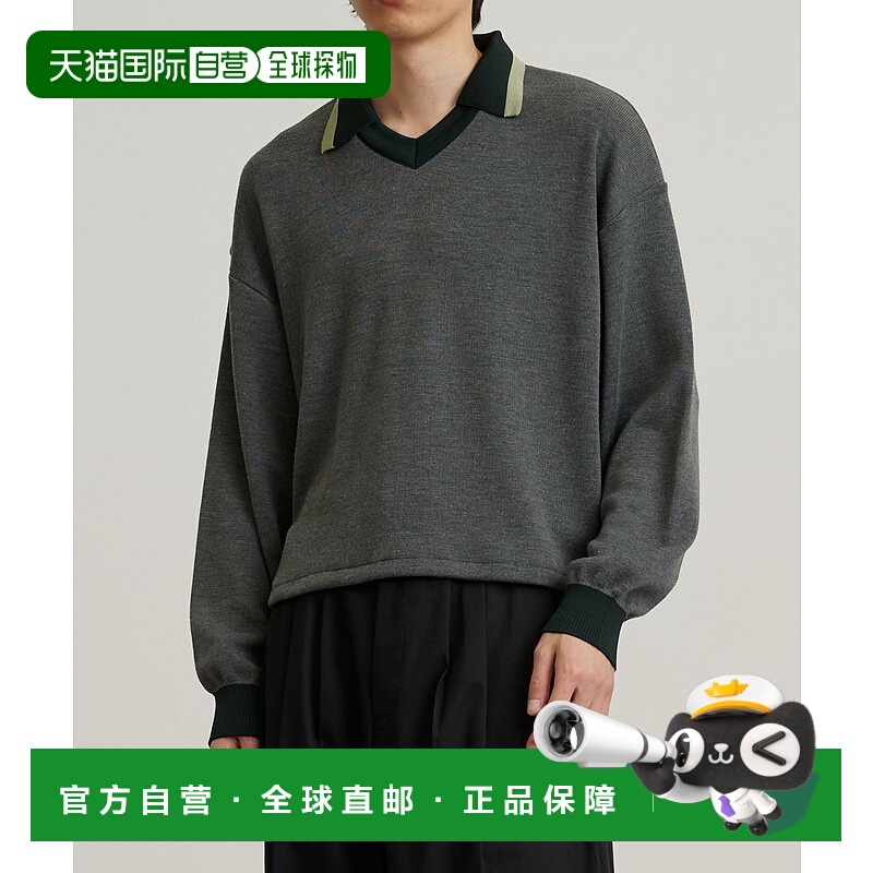 1h可退 日本直邮PUBLIC TOKYO 男士短款撞色领针织Polo衫 1542300