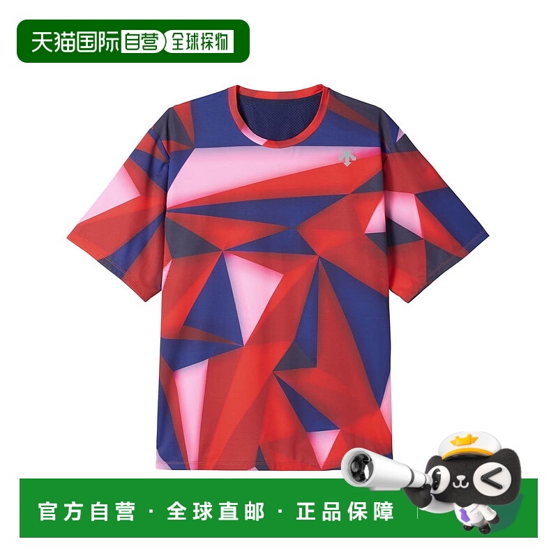 日本直邮Descente 训练款 Aero Stream D-Tech 图形半袖T恤迪桑特