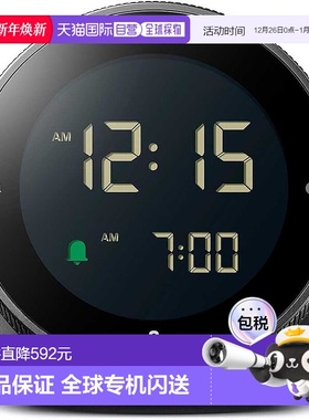 【日本直邮】BRAUN 数字座钟 BC24B 黑色闹钟新款博朗