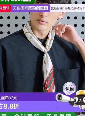 1h可退 日本直邮Rocky Monroe 围巾带环 大尺寸全印花围巾配饰