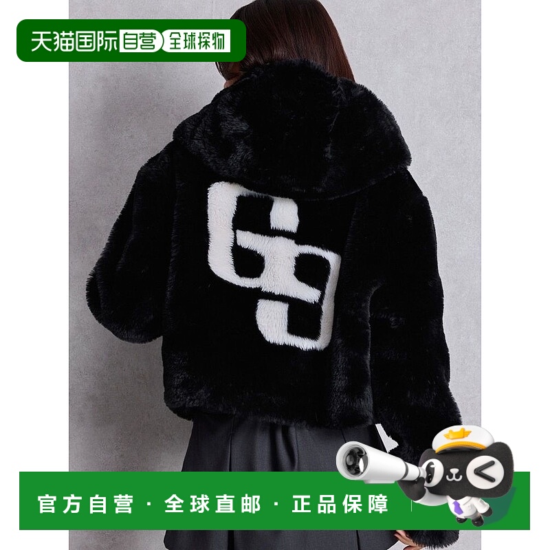 1h可退 日本直邮GYDA 女装 GG环保皮草短款外套 宽松设计 0725500