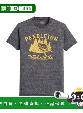 1h可退 日本直邮PENDLETON 露营图案T恤男装