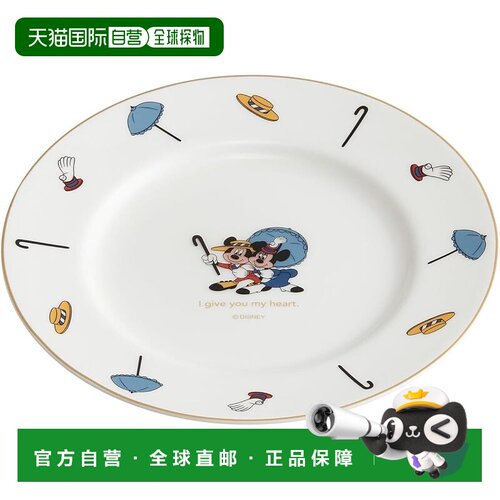 【日本直邮】斯凯达 19cm餐盘 可洗碗机 米奇米妮 CBPL19-A