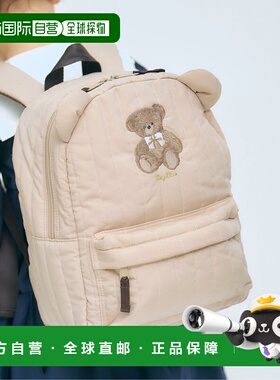 1h可退 日本直邮apres les cours 女童 俏皮小熊图案双肩背包 V16
