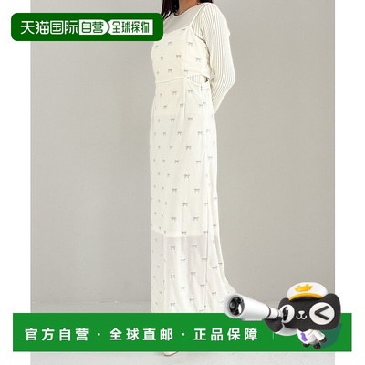 1h可退 日本直邮Heather 女士蝴蝶结天鹅绒吊带连衣裙 249397 249