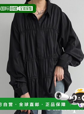 1h可退 日本直邮antiqua女士三段褶皱设计上衣 PK01239