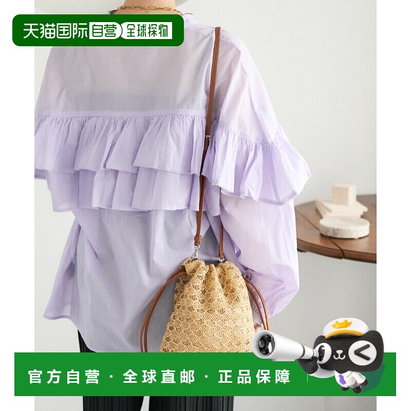 日本直邮FREAK'S STORE 女士 2WAY拉梅杂材束口肩背包 1162248900 - 实物图