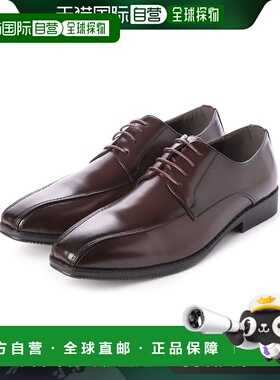 【日本直邮】Gino Zeeno 商务鞋男宽3EEE系带摩卡外羽男D皮鞋德比