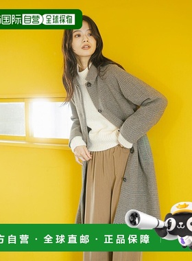 1h可退 日本直邮B:MING by BEAMS 女装 细格纹 A字型 斯特恩领大