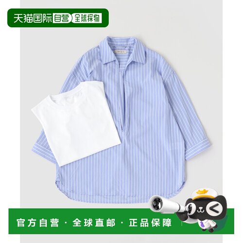 日本直邮B.C STOCK 男女同款 多巴胺纹泡泡袖衬衫【付后1h可退】