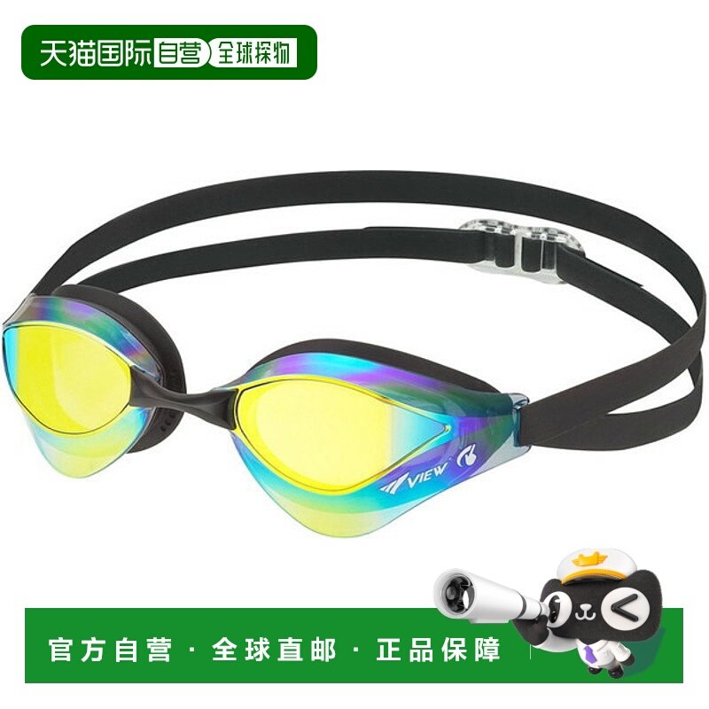 日本直邮VIEW Blade ORCA 游泳镜透明镜框系列镜面镜片V230SAMC-S