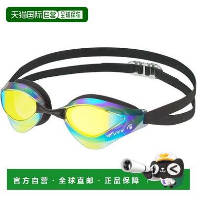 日本直邮VIEW Blade ORCA 游泳镜透明镜框系列镜面镜片V230SAMC-S
