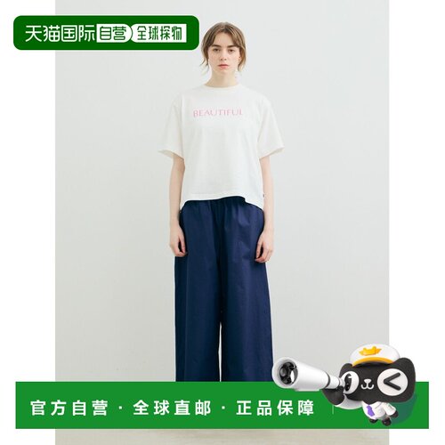 日本直邮MARMARMAR 女士 简约纯棉印花T恤（BEAUTIFUL） 1810080A