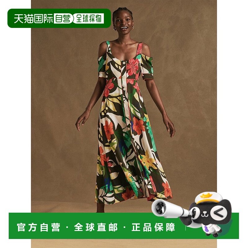 日本直邮TOMMY HILFIGER 丝绸夏威夷风长款连衣裙 [TO3203EW01289