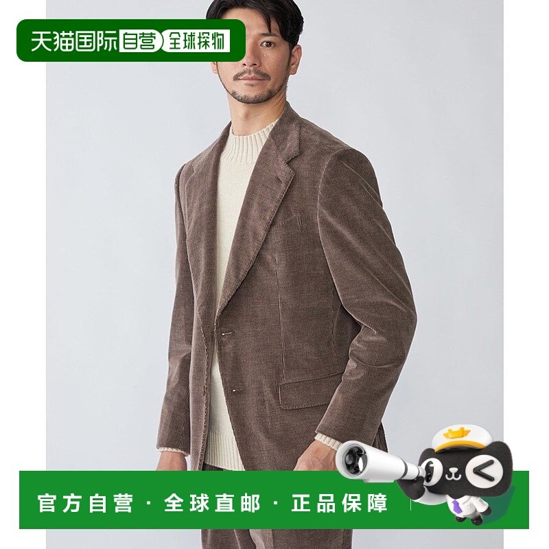 日本直邮SHIPS CARUSO: AIDA宽身裹身式粗斜纹棉布夹克 [SH8611EM